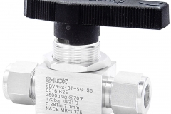 2way ball valve , بال ولو , شیر گازی  , swagelok, شیر توپی , شیر کروی ,  forged 1 , high pressure , s-lok , hansun , instrtument , ball valve