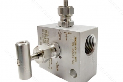 منیفولد دو شیره ,2valve manifold  , مرکز استیل 110 , center steel 110 , instrument tube fiitings and valve , s-lok korea
