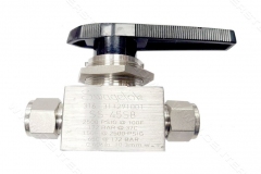 3way ball valve , ball valve , manual valve شیرگازی , گازی , شیر توپی مرکز استیل 110 center steel 11o instrument  fittings valve hy-lok hansun swagelok parker hoke